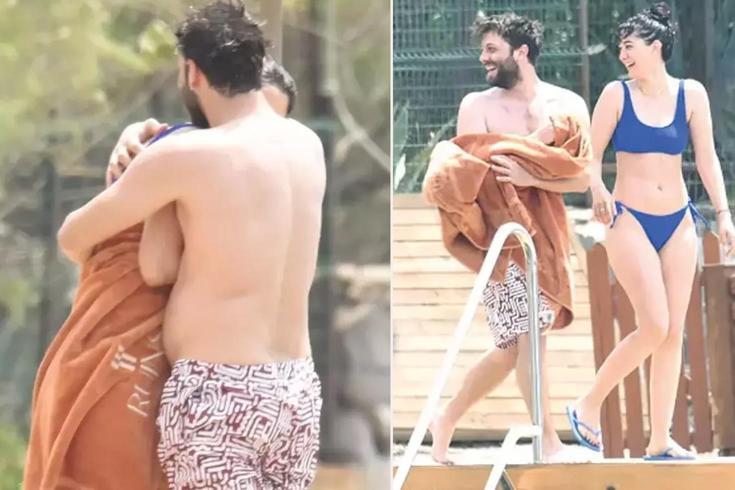 Kızıl Goncalar'ın yıldız ismi Sitare Akbaş, sezonu sevgilisiyle Bodrum'da açtı