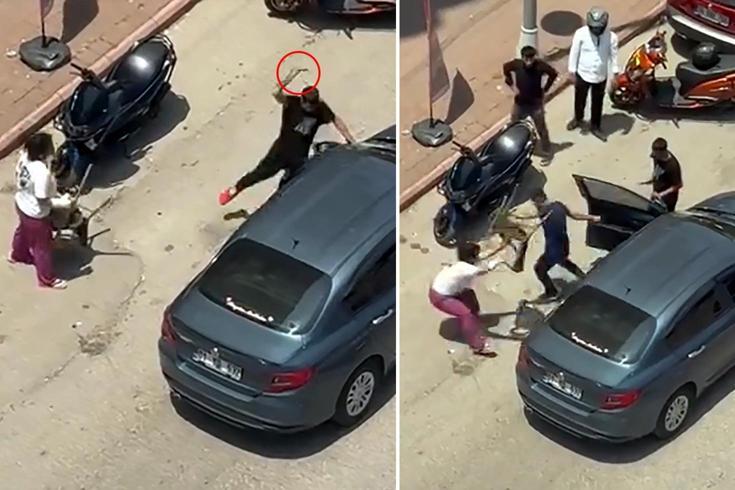 Biri bıçak çekti, diğeri sandalye