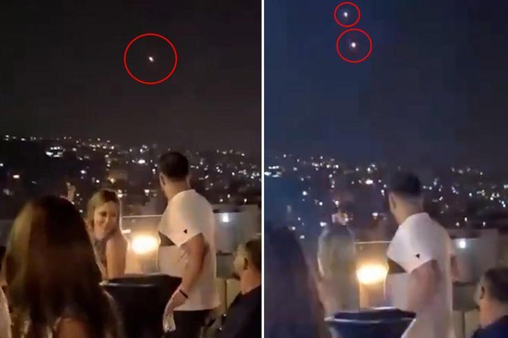 Gece kulübünde eğlendikleri esnada üzerlerinden İran'ın füzeleri geçti