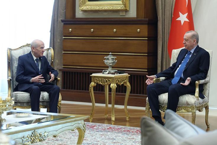 Ankara'da sürpriz görüşme! Cumhurbaşkanı Erdoğan, Bahçeli'yi kabul etti