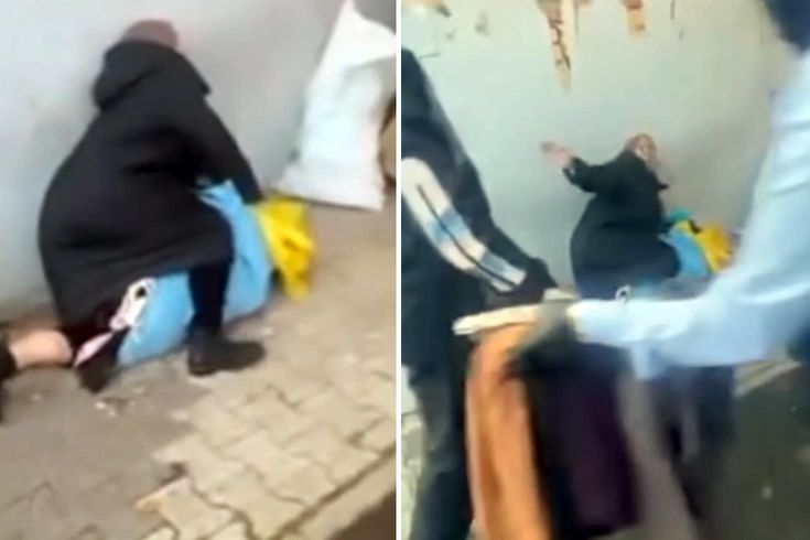 Sancaktepe'de yürek sızlatan görüntü! Zabıtalara Yeter diye yalvardı