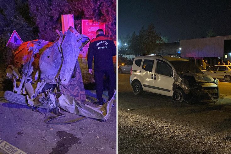 Osmaniye'de üç araç çarpıştı: Ölü ve yaralılar var