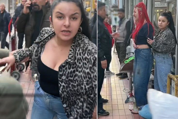 Bıçakla dehşet saçan 2 kız kardeş basın mensuplarına saldırdı