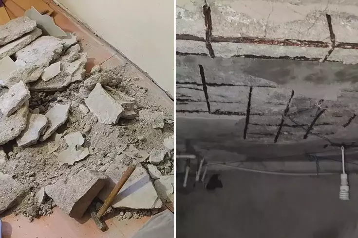 Fatih'te 4 katlı binanın zemininde çökme meydana geldi