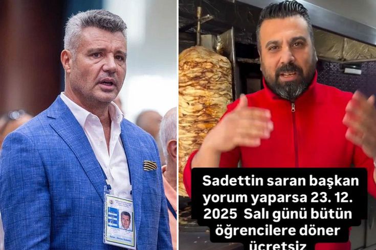 Sadettin Saran Yorum yaparsa döner ücretsiz diyen esnafın gönderisine kayıtsız kalmadı