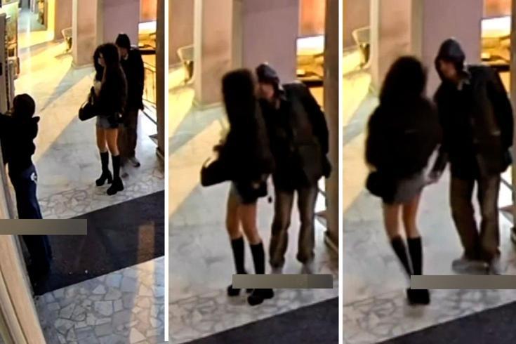 İş yerine girmek için bekleyen kadına akılalmaz taciz