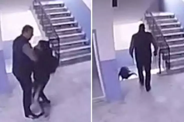 Otizmli öğrencisini merdivenden iten okul müdürüne tahliye