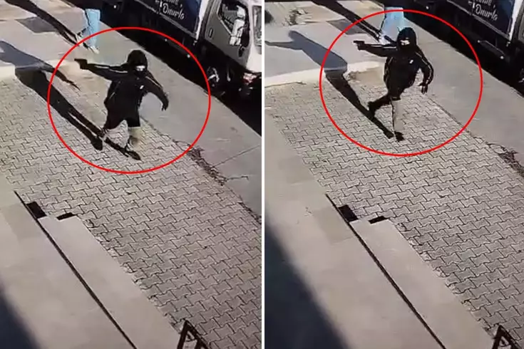 Dehşete düşüren görüntü: 14 yaşındaki çocuk markete ateş açtı