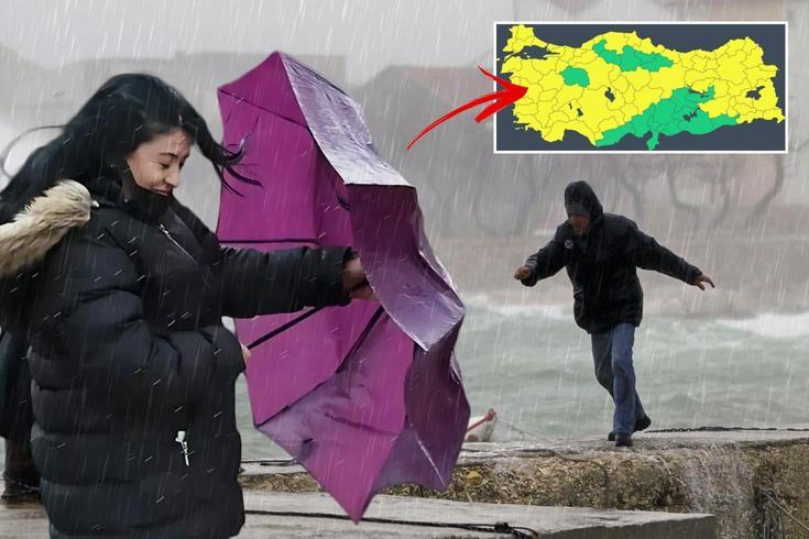 Meteoroloji'den Türkiye'nin 4'te 3'üne sarı kodlu uyarı