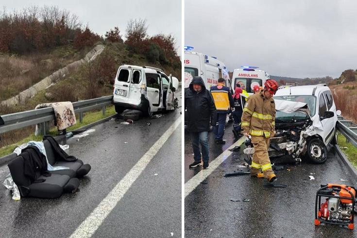Katliam gibi kazada koltuk dahi yerinden uçtu: 1 ölü, 10 yaralı