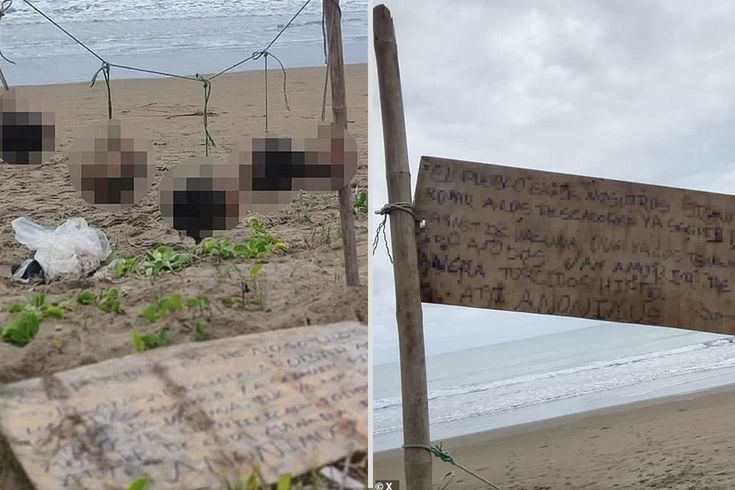 Ülkede şok etkisi yaratan görüntü: İpe asılı 5 insan kafası bulundu