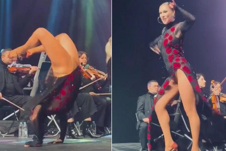 Aşkın Nur Yengi konserinin önüne geçen dansçı