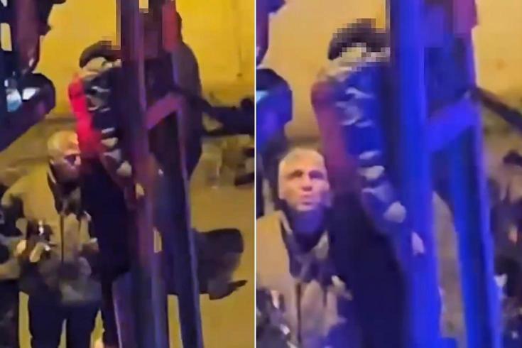 İstanbul'un göbeğinde kendini direğe astı