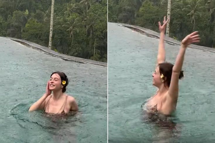 Melis Sezen, Bali'de yağmur altındaki dansıyla sosyal medyayı salladı