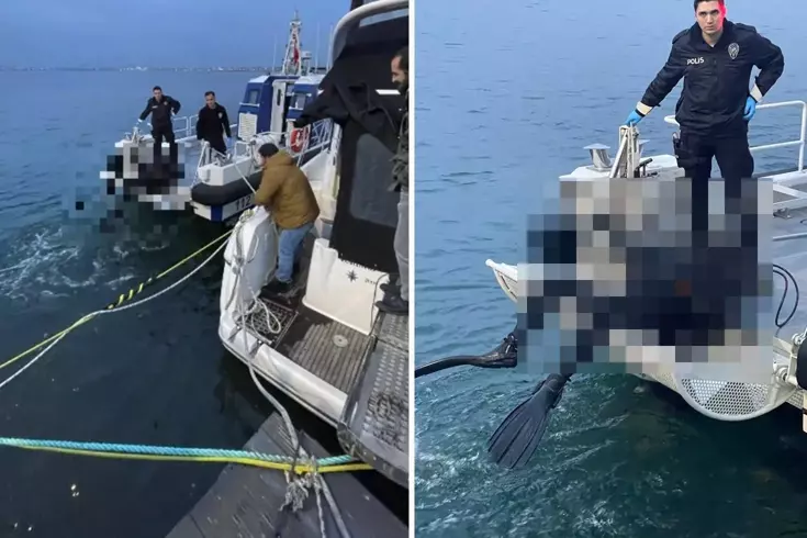 Balıkçılar, denizde dalgıç kıyafetli erkek cesedi buldu