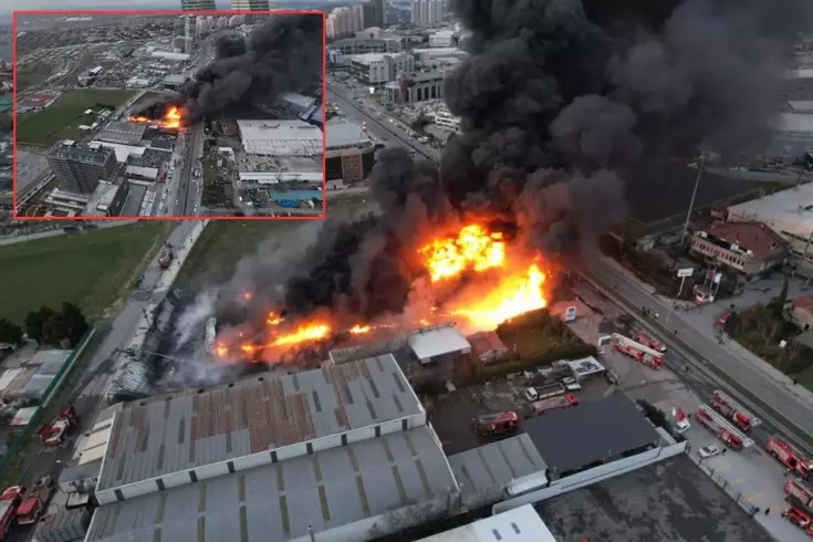 Korkunç görüntüler! Dumanlar gökyüzünü kapladı