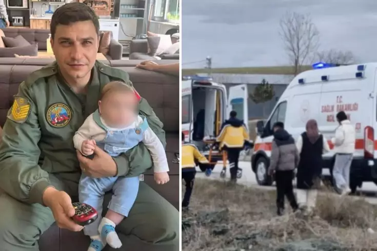 Ayağı takılıp düşen astsubay feci şekilde can verdi