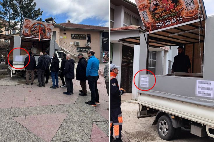 Lokma dağıtımında aracın üzerindeki notu görenler büyük şaşkınlık yaşadı