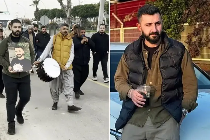 Kazada ölen motosiklet sürücüsünün cenazesinde, gelenek gereği davul-zurna çalındı