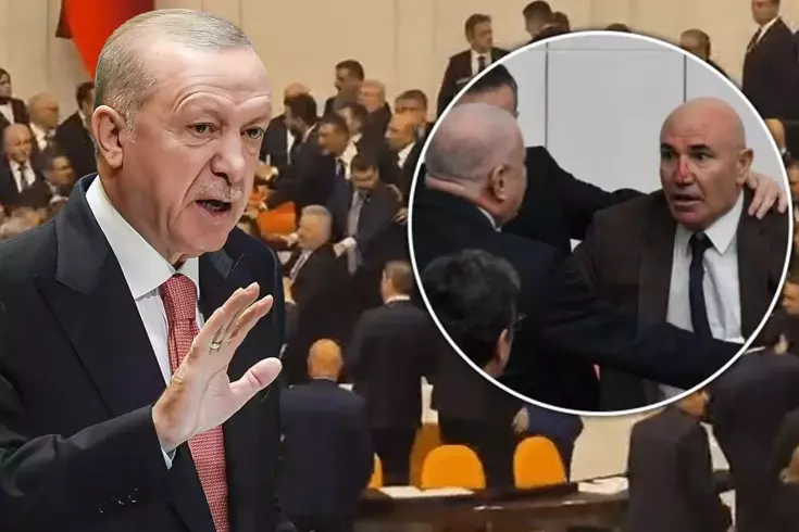 Meclis'teki yumruklu kavga Cumhurbaşkanı Erdoğan'ı çok kızdırdı! Kürsüden esti gürledi