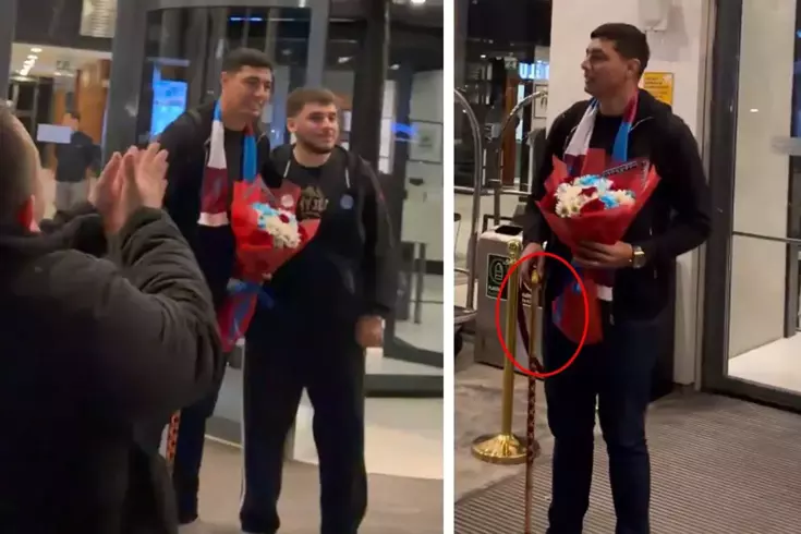 Oscar Cardozo, Trabzonspor-Fenerbahçe derbisi için Türkiye'ye geldi! Elindeki bastona dikkat