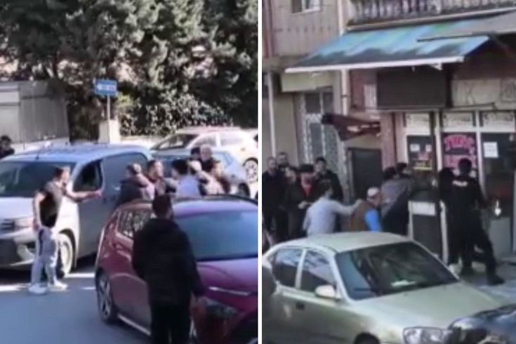 Madde bağımlısı şahıs Ne geziyorsunuz burada? diyerek polislere satırla saldırdı