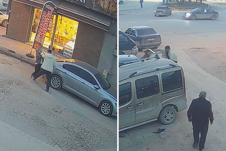 Malatya'da birlikte yaşadığı kadını sokak ortasında silahla tehdit etti