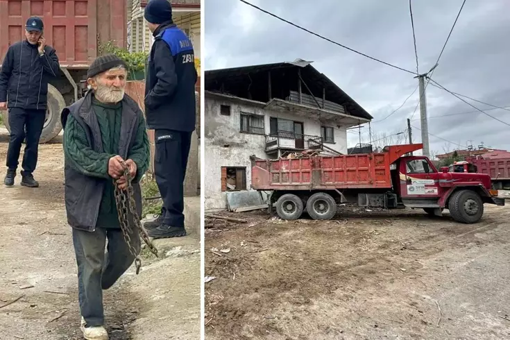 25 yıl boyunca evinde biriktirdiği çöpü 20 kamyon 2 günde ancak çıkardı
