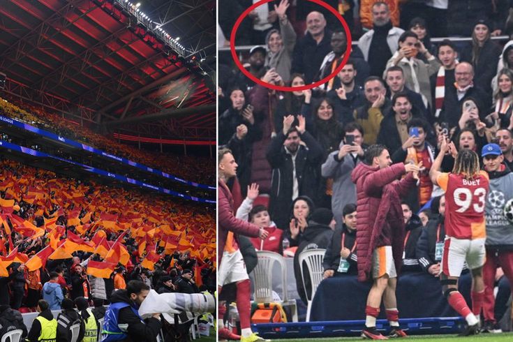 Galatasaray'ın tarihi zaferinde tribünlerden dikkat çeken an
