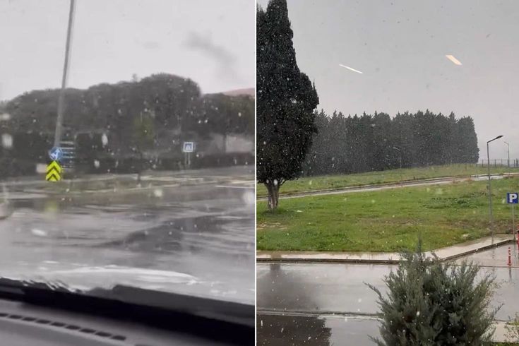 Sıcaklıklar aniden düştü, İstanbul'da kar yağışı başladı