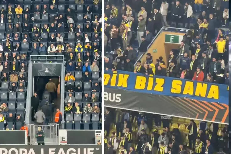 Kadıköy'de gecenin özeti! Fenerbahçe taraftarı tribünleri 70. dakikada terk etti