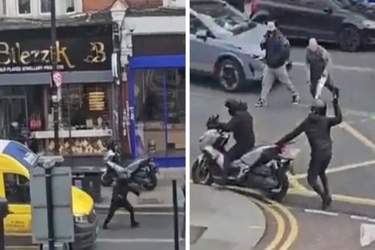 Londra'da Türk kuyumcu dükkanı palalı hırsızlar tarafından soyuldu