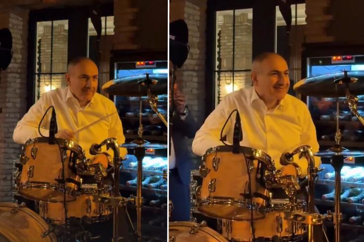 Komşusu yangın yeri, Paşinyan eğlencede