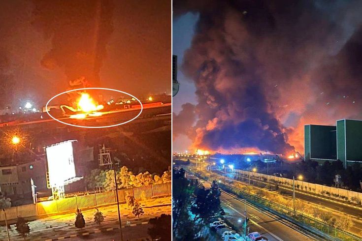 Uluslararası havalimanı vuruldu, uçaklar böyle alev aldı