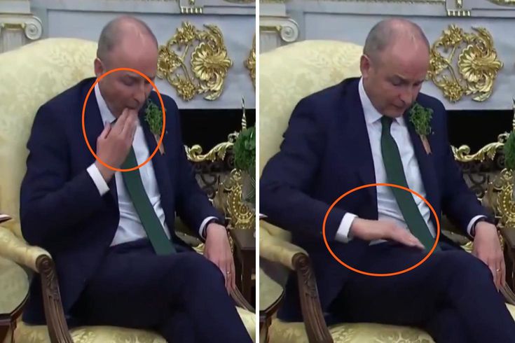 İrlanda Başbakanı Micheal Martin'in Beyaz Saray'daki talihsiz anları: Kameraları unuttu, pantolonundaki lekeyi kendi yöntemiyle temizledi