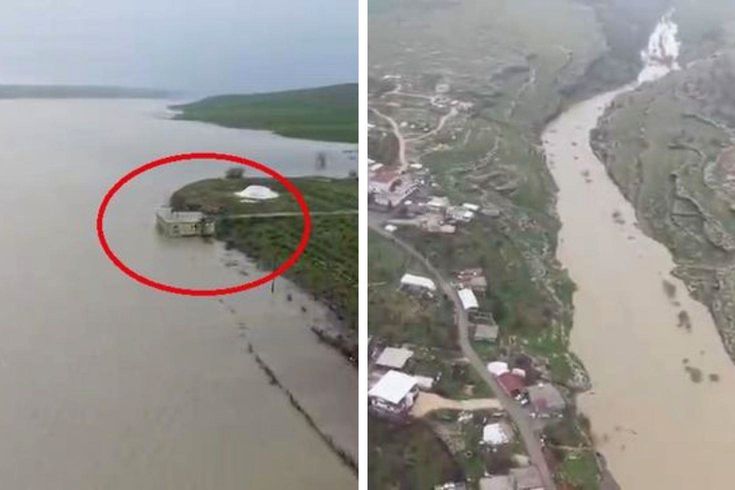 Diyarbakır'da Ambar Çayı taştı, tarım arazilerini su bastı