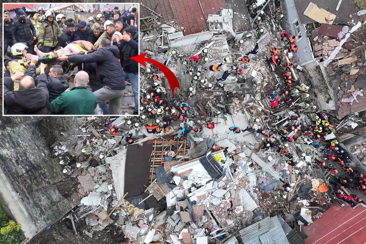 İstanbul Fatih'te iki bina çöktü! 1 kişi hayatını kaybetti