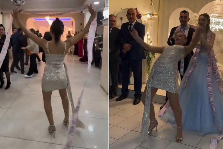 Böyle takı töreni görülmedi! Dansı davetlileri mest etti