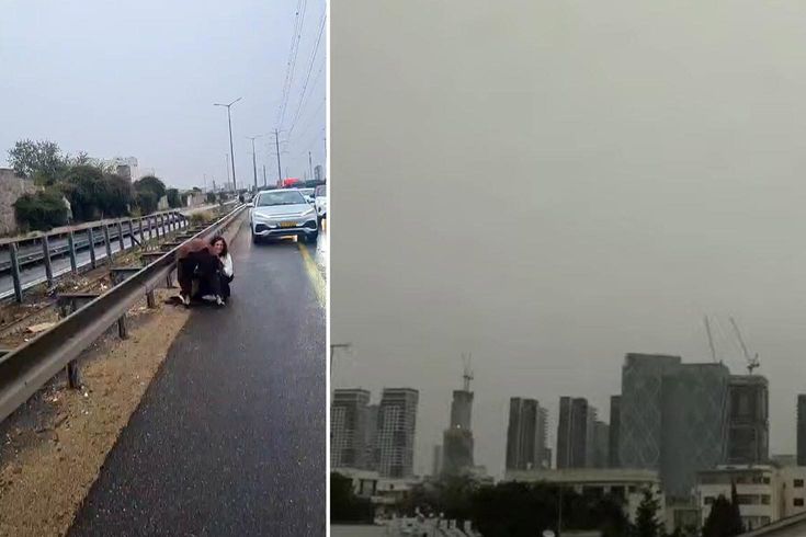 İsrail'de peş peşe çalan sirenlerin ardından şiddetli patlama sesi