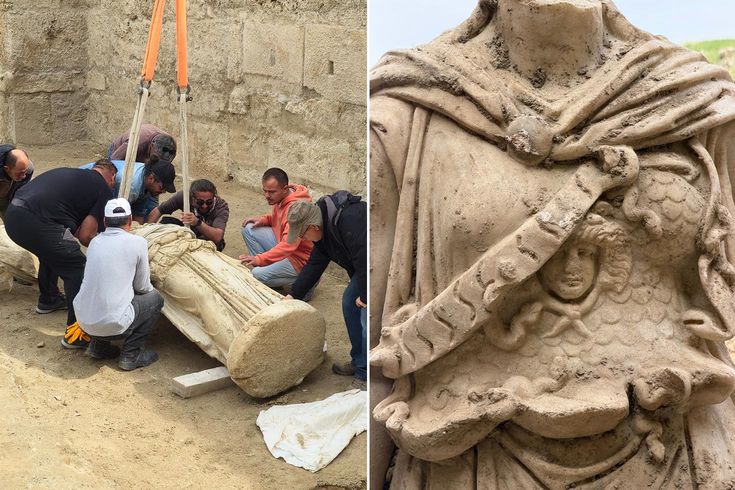 Molozların içinden tarih fışkırdı! Tam 2 bin yıllık Athena heykeli çıkarıldı