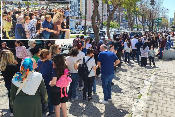 Tüm ürünleri 100 liradan satacağını duyurdu, dükkan önünde izdiham yaşandı