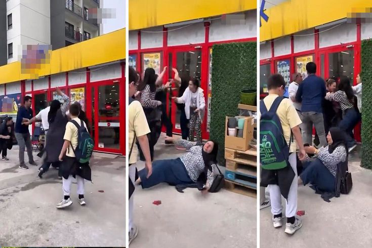 Zincir market çalışanı ile müşteri arasında kavga