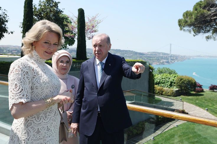 Cumhurbaşkanı Erdoğan, Belçika Kraliçesi'ni kabul etti