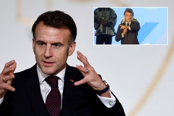 Macron çileden çıktı, Kenya'da protokolü bozup sahneye atladı
