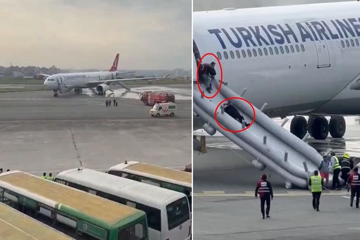 THY uçağında yangın paniği! Yolcular acil çıkışlardan tahliye edildi