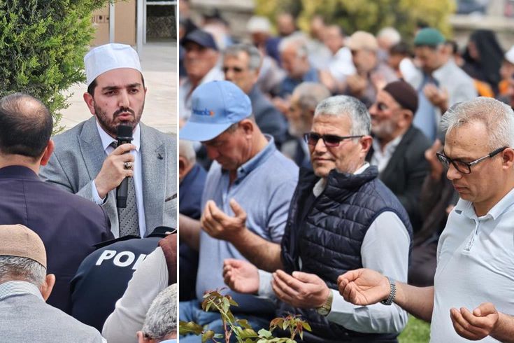 Görüntü Türkiye'den! Vatandaşlar toplanıp şükür duası yaptı