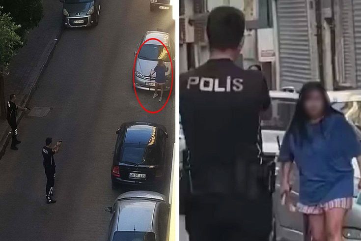 Aydın'da samuray kılıcıyla sokağa çıkan genç kız dehşet saçtı