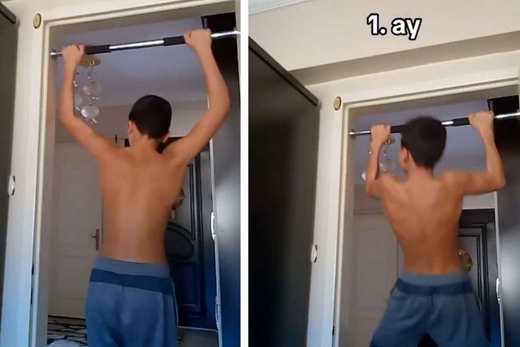 4 yıl boyunca barfiks çekti, adeta bambaşka biri oldu
