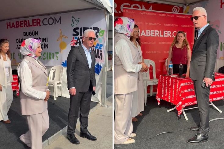 Vali gibi vali! Davut Gül, Sıfır Atık Festivali'nde tüm stantları gezdi