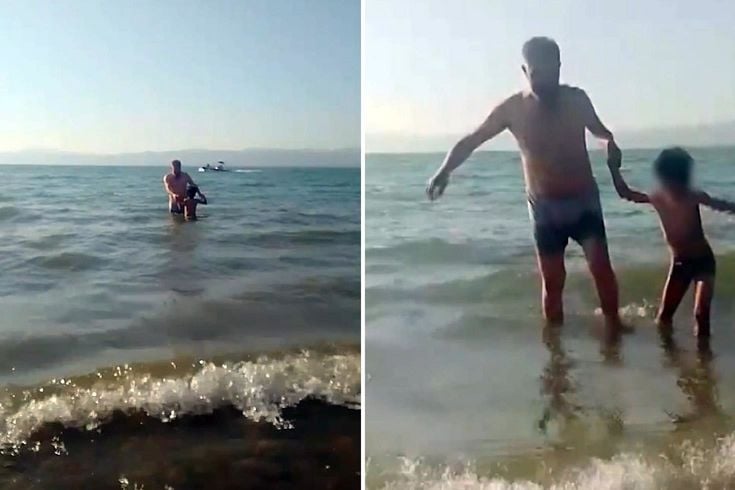Polis babanın acı sonu! Bu görüntü ölmeden 5 dakika önce çekildi